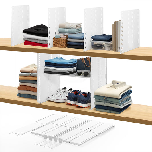 Adjustable-height Metal Shelf Dividers